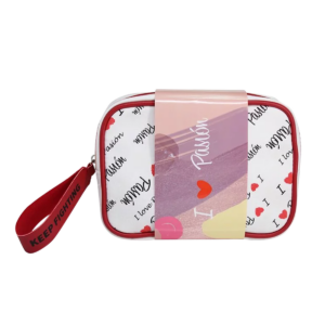 I Love Pasión Canvas Pouch Bag (Red)